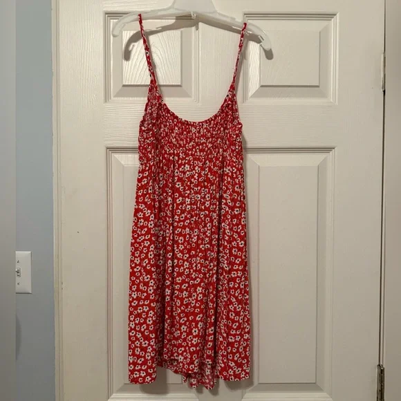 LULUS XS Red Floral Babydoll Dress - Picture 3 of 6